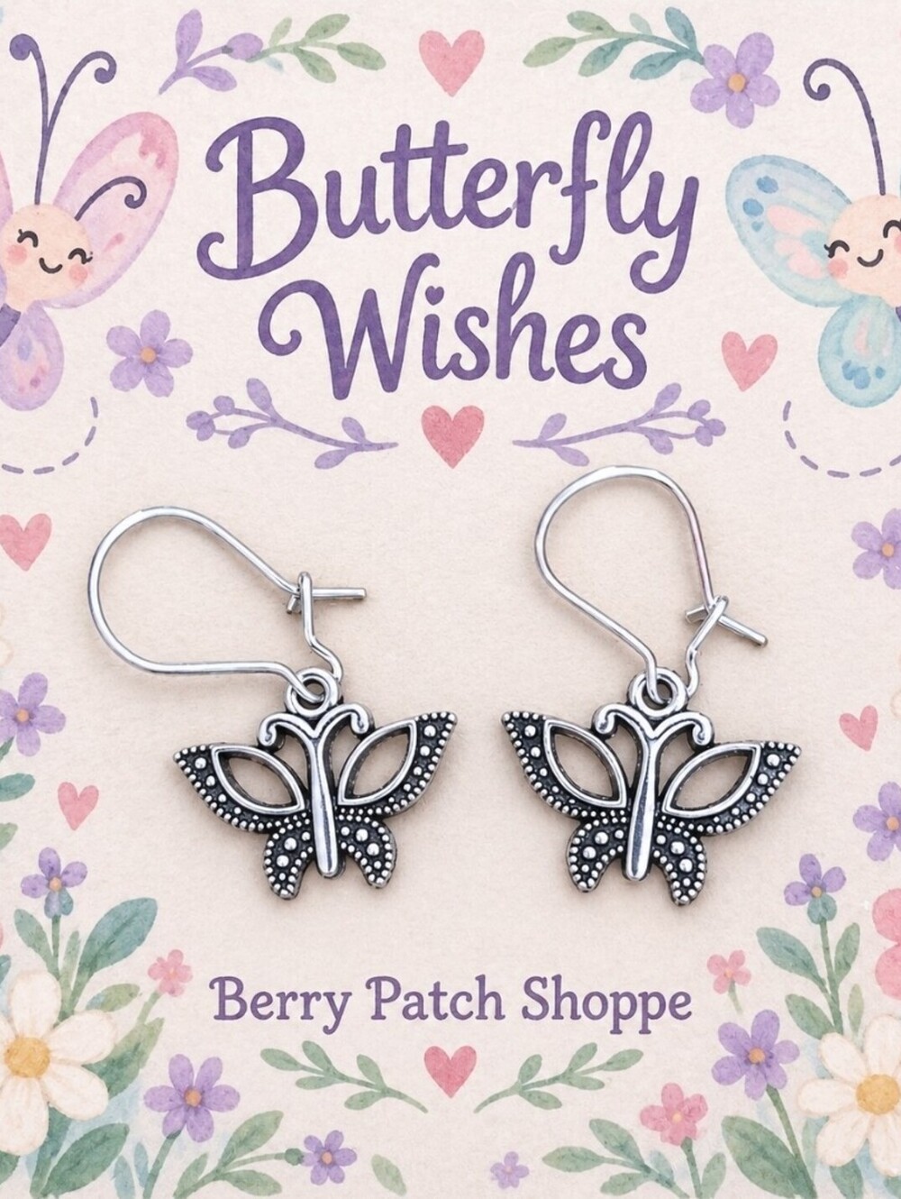 Butterfly Wishes Artesian Drop Earrings